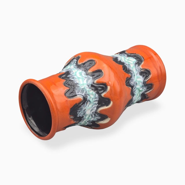 Ceramic Large Orange Fat Lava Ceramic Model 688/30 Vase from Dümler & Breiden, West Germany, 1970s For Sale - Image 7 of 18