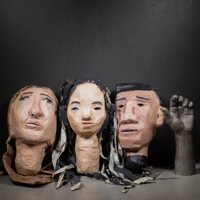 Heads Up: Self Portraits, Students' Art Class Project For Sale - Image 15 of 15