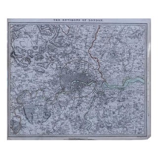 1832 SDUK Map of Greater London For Sale