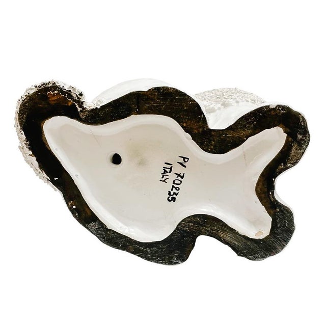 1960 Italian Made Staffordshire Confetti Poodle Figurines - A Pair For Sale - Image 9 of 9