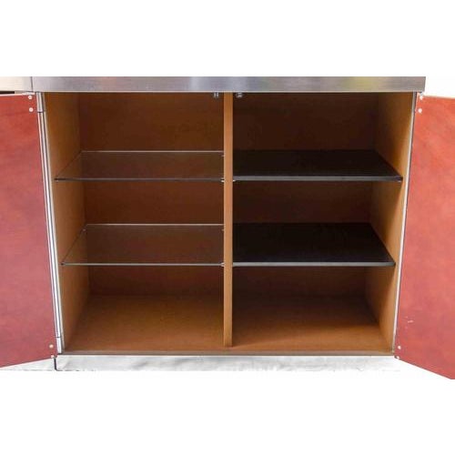 Red Vintage Sideboard by Guido Faleschini for Hermès, 1970s For Sale - Image 8 of 10