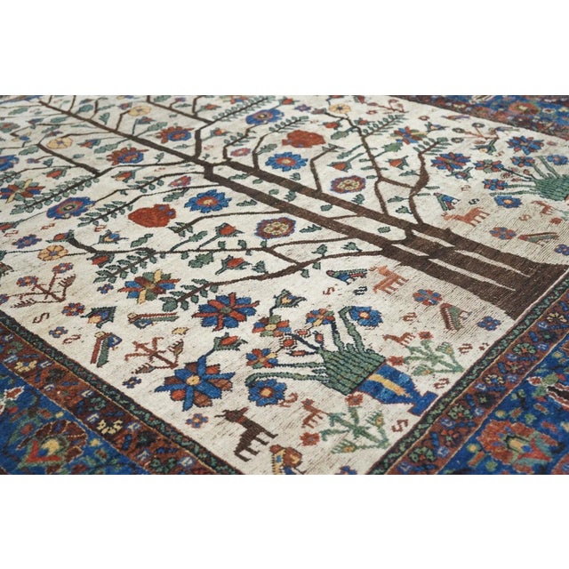 Antique Afshar Rug 5'2'' x 6'4'' For Sale In New York - Image 6 of 10