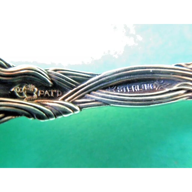 Early 20th Century 1900 International/Simpson Silver Sterling Frontenac Art Nouveau Floral Teaspoon For Sale - Image 5 of 6