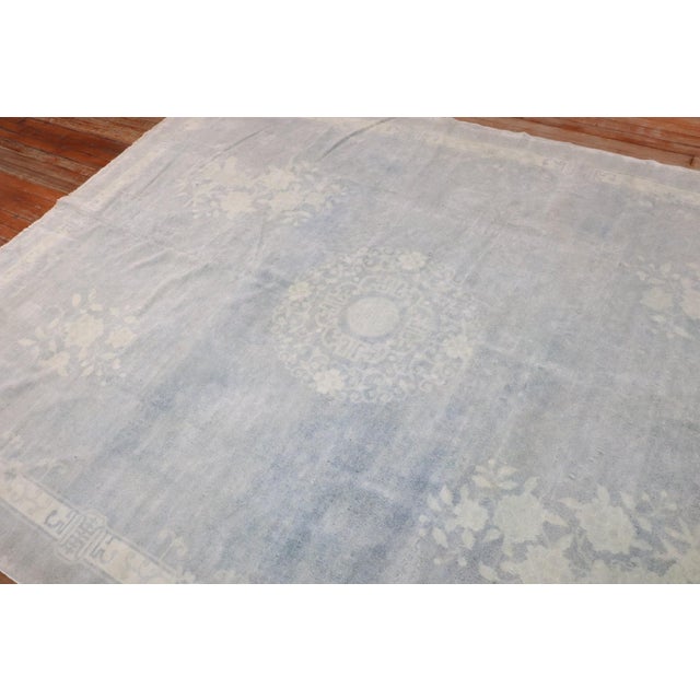 Light Blue Chinese Rug no. j3217 For Sale - Image 10 of 11
