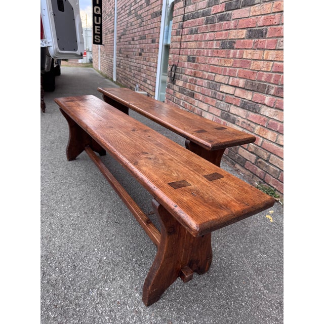 19th Century 19th Century Pair of English Benches For Sale - Image 5 of 11