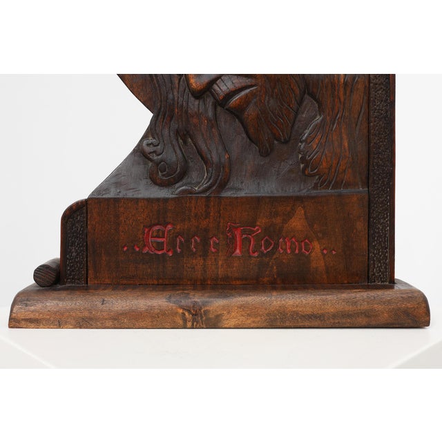 Ecce Homo Wooden Relief, Belgium, 1925 For Sale - Image 11 of 12