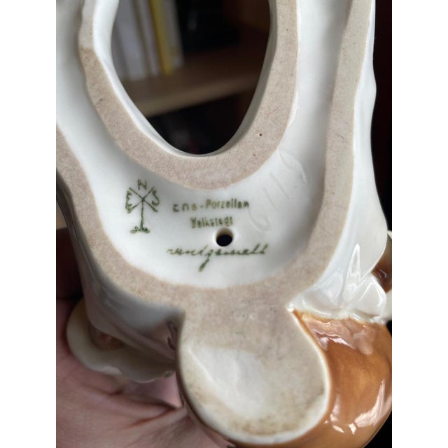 Porcelain Fox, Germany, 1930s For Sale - Image 6 of 7
