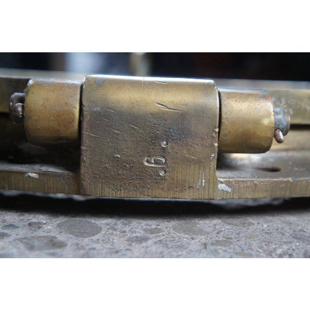 Bronze Early 20th Century Extremely Large Antique Solid Bronze Maritime Ships Porthole Nautical For Sale - Image 8 of 12