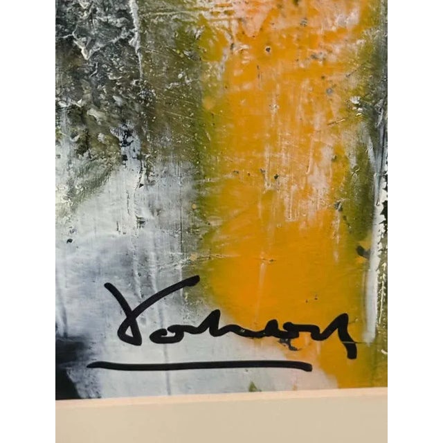 Yellow and Black Abstract Painting by Vahan For Sale In Los Angeles - Image 6 of 8