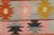 Wine Vintage Turkish Kilim Rug-5′2″ × 9′1″ For Sale - Image 8 of 13