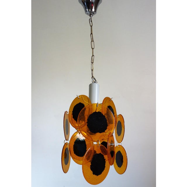 Vintage Space Age Chandelier in the style of Gino Vistosi, 1970s For Sale - Image 10 of 10