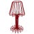 Small Italian Table Lamp in Red, 1990s For Sale - Image 6 of 6