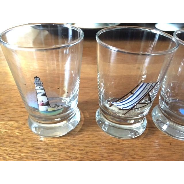Ralph Lauren Vintage Nautical Theme Ralph Lauren Juice Glasses- Set of 4 For Sale - Image 4 of 8