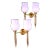 Maison Jansen, Pair of Neo-Classical Sconces With Original Tulip Opaline, France Mid-Century For Sale