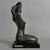 Vintage Ceramic Sculpture of Female Figure on Wooden Base by Francesco Pinton, 20th Century For Sale - Image 3 of 11