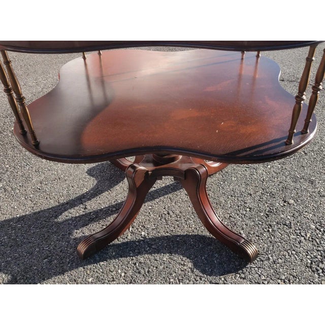Early Twenty Century Vintage Two Tier Tea Table RDV For Sale - Image 11 of 12