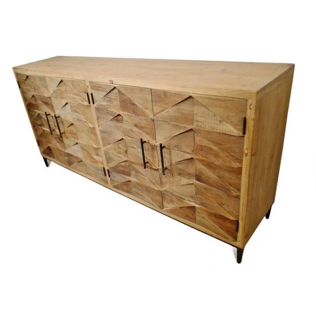 Mid-Century Modern Salvaged Arrow Stack Sideboard Credenza For Sale - Image 3 of 9