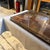 1950s 1950s Mid-Century Modern Brown Painted Goatskin and Brass Tray by Aldo Tura For Sale - Image 5 of 13