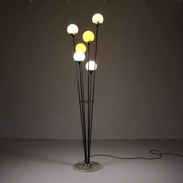 Metal Alberello Model Floor Lamp from Stilnovo For Sale - Image 7 of 11