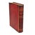 Vintage Italian Regency Red Leather Bound "Science" Faux Book Bookend For Sale
