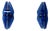 Blue Glass Wall Sconces from Veca, Italy, 1970s Set of 2 For Sale