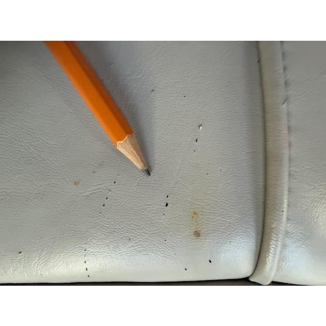 Vintage Barcelona Style Leather Ottomans Pair Chrome X-Frame Bauhaus For Sale - Image 14 of 16