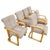 Height: 37" Depth: 24" Width: 22.5" 1970s vintage bentwood dining chairs made in Singapore which features a distinctive...