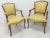 Late 20th Century Louis XVI Walnut Arm Chairs - A Pair For Sale In Philadelphia - Image 6 of 6