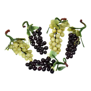 Mid Century Modern Semiprecious Stone Grape Cluster Figurines - Set of 5