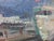 Blue 1960s Oil Painting Ship Port v. Karpin For Sale - Image 8 of 11