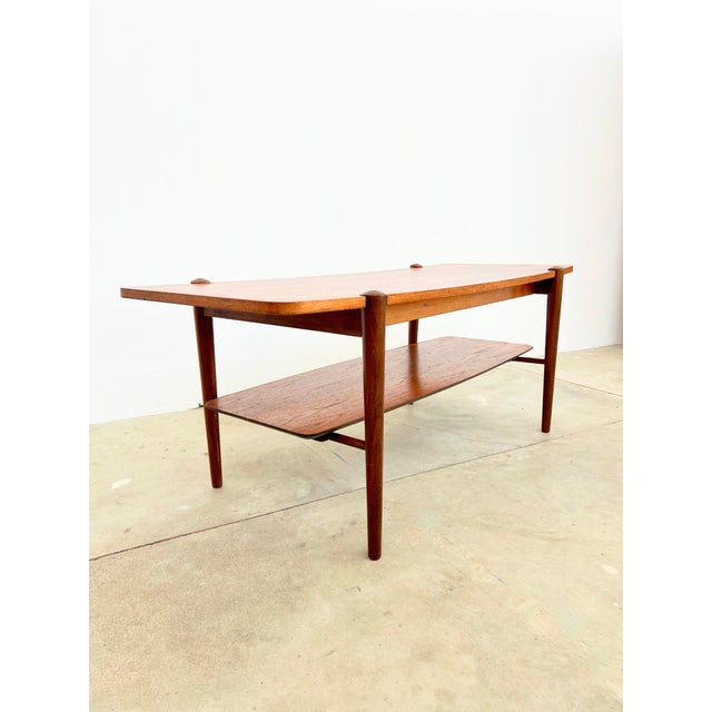 Teak Coffee Table with Reversible Top by Louis van Teeffelen for Webe, 1960s For Sale - Image 13 of 18