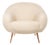 Niemeyer Chair in Boucle and Oak by InsidherLand For Sale