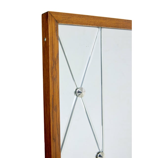 Mid-Century Scandinavin Segmented Wall Mirror by G&T, 1960 For Sale - Image 4 of 8