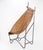 High-Back Lounge Chair in Iron & Wicker in the style of John Risley, France, 1950s For Sale - Image 3 of 14