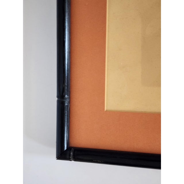 Mid Century Ruth Schloss "A Young Girl" Framed Original Drawing For Sale - Image 9 of 10