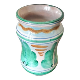 Small Vietri Italian Pottery Vase For Sale