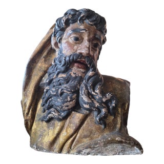 16th Century Terracotta Bust of a Bearded Man For Sale