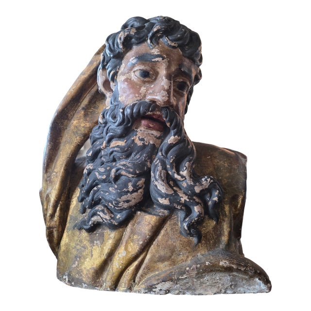 16th Century Terracotta Bust of a Bearded Man For Sale