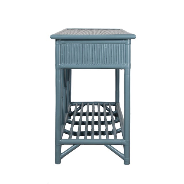 Wood Aruba Sideboard - Regatta Blue For Sale - Image 7 of 10