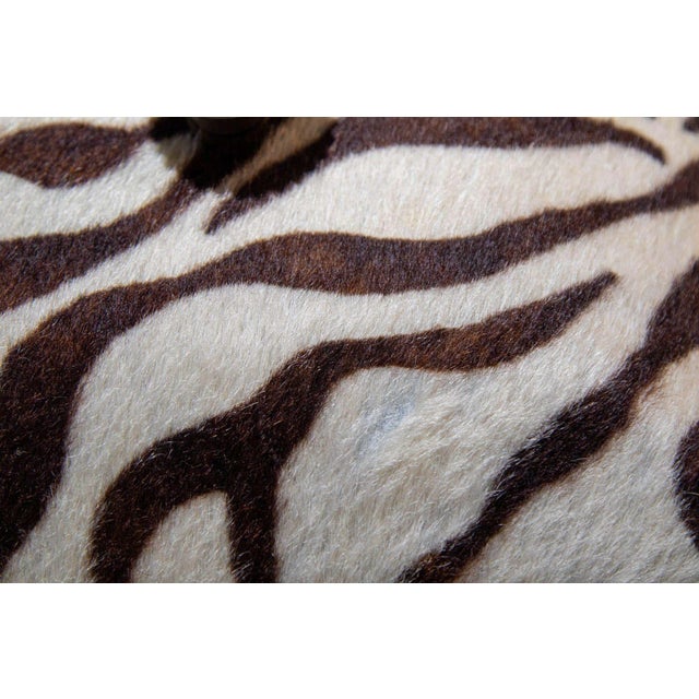 Animal Skin Maitland Smith Zebra Design Decorative Box, Leather, 1980s, Philippines For Sale - Image 7 of 16