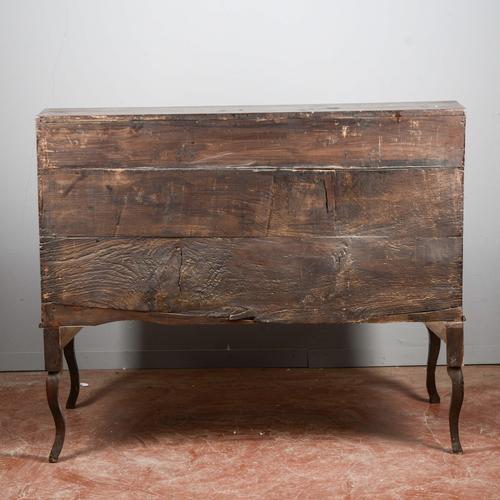 Brown Antique Italian Drop-Leaf Desk in Fir Wood, 1700s For Sale - Image 8 of 9