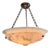 One Charles Edwards Alabaster Dish Light W Floral Motif and Embellished Banding For Sale