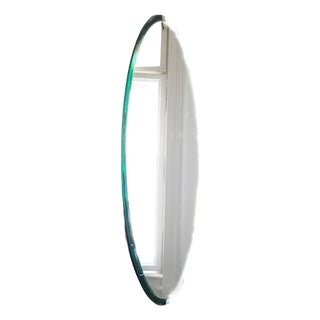 Mid-Century Modern Round Facetted Mirror, 1970s For Sale