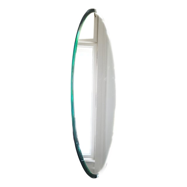 Mid-Century Modern Round Facetted Mirror, 1970s For Sale