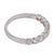 Vintage Diamond 18k White Gold Half Eternity Band, Size 7 For Sale - Image 4 of 6
