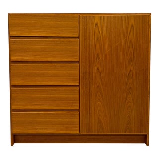Danish Modern Teak Gentlemen's Chest For Sale
