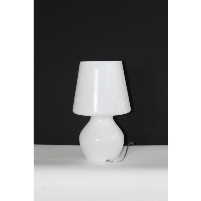 Mid 20th Century Fontanaarte Style Murano Glass Lamp For Sale - Image 4 of 10