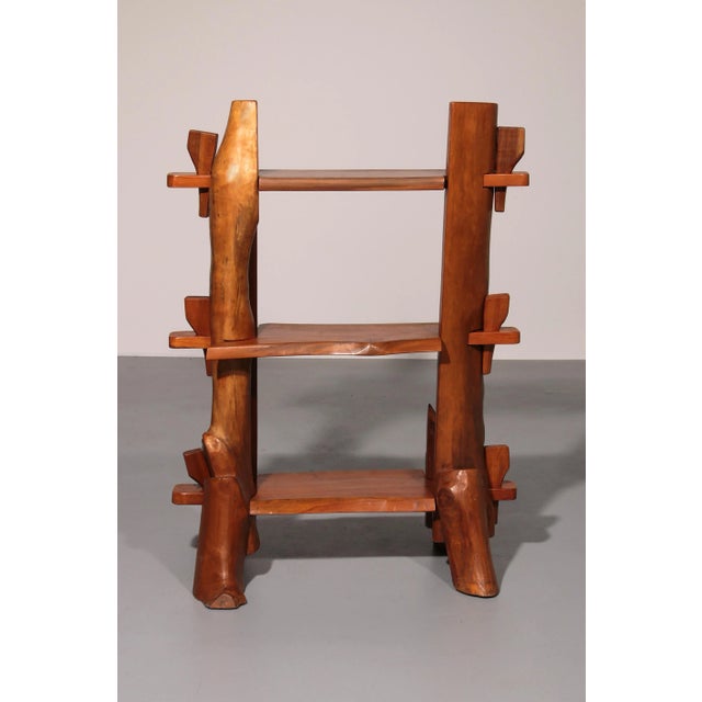 Mid-Century French Wooden Bookcase, 1960s For Sale - Image 4 of 13