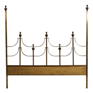 Mastercraft Vintage Brass King Headboard For Sale