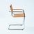 Bauhaus Mid-Century Modern Metal Cantilever in Cognac Brown Leather, 1970s, Set of 4 For Sale - Image 3 of 18